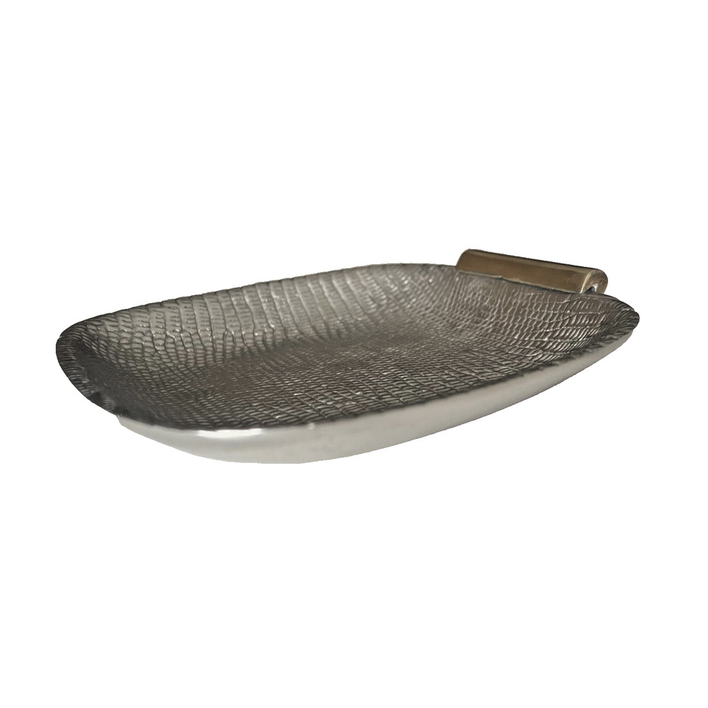 Beatriz Ball Sierra Modern Python Mini Bowl 6x6 Discontinued Aluminum Catchall - Picture 3 of 5